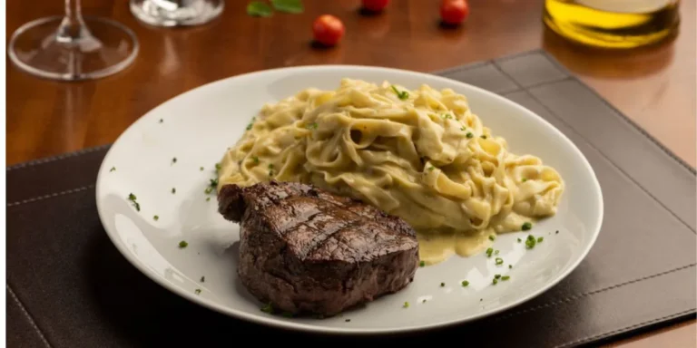 steak and pasta