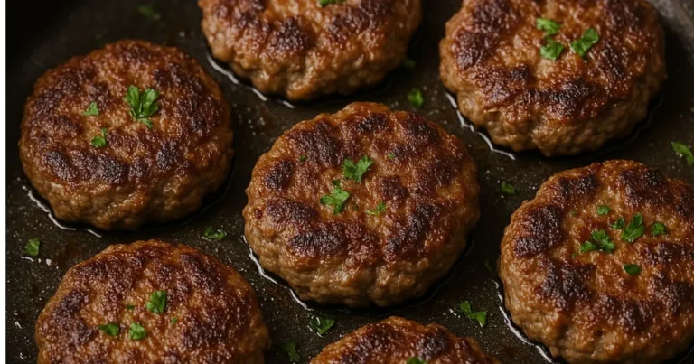 ground beef and sausage