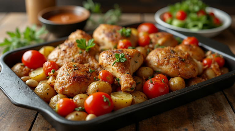 Chicken and Potato Tray Bake