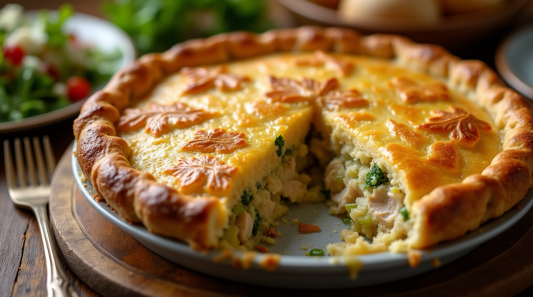 chicken and leek pie