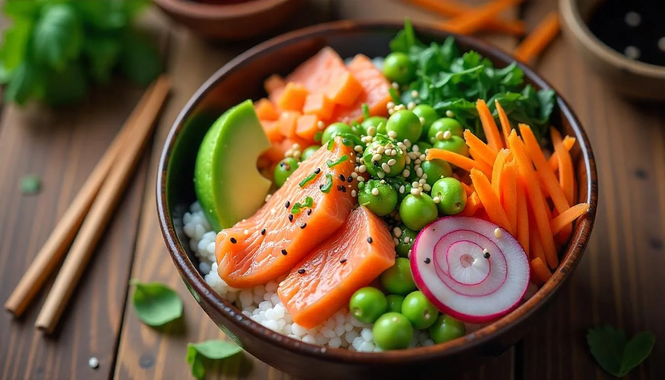 salmon poke bowl