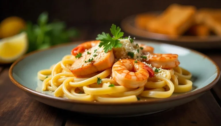 salmon shrimp
