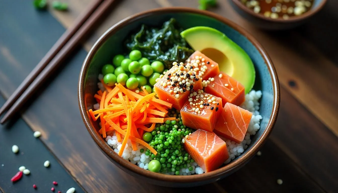 salmon poke bowl