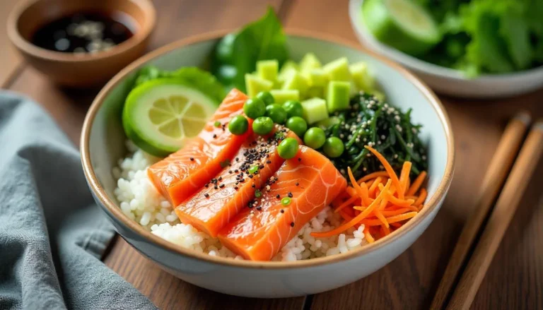 salmon poke bowl