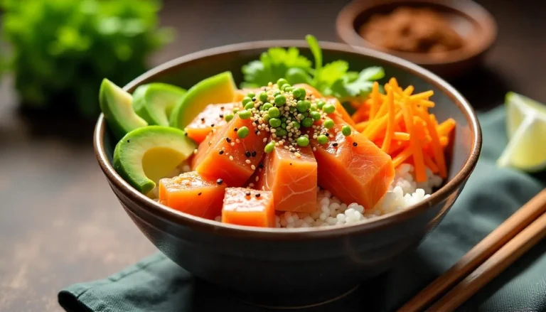 salmon poke bowl