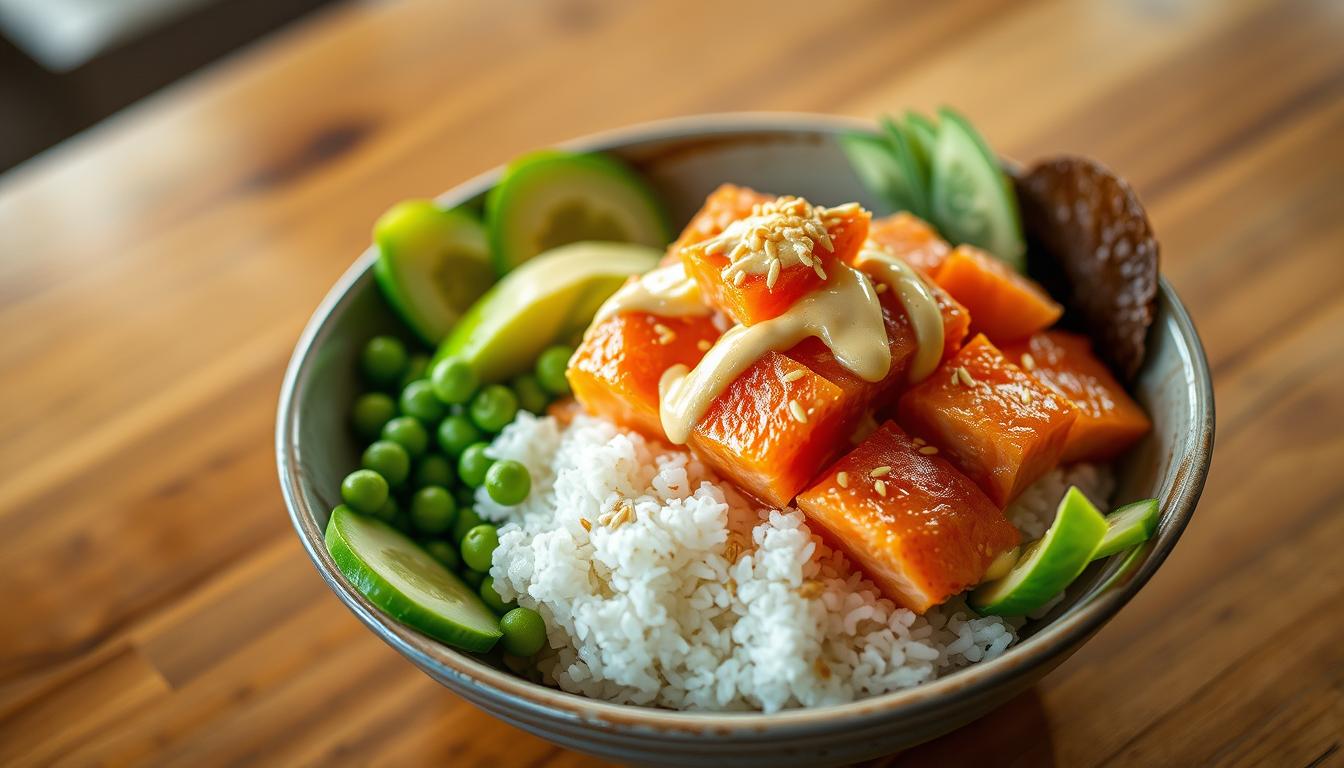 salmon poke bowl