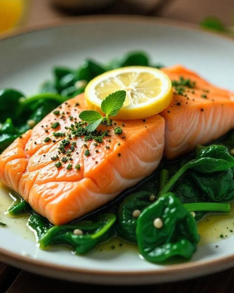 salmon and spinach recipe