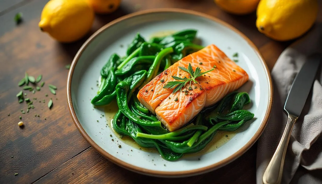salmon and spinach recipe